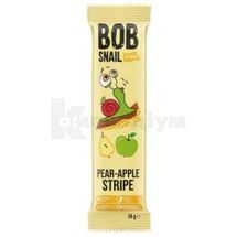 ЦУКЕРКИ ФРУКТОВО-ЯГІДНІ СТРАЙПС BOB SNAIL (РАВЛИК БОБ) 14 г, яблуко-груша, яблуко-груша, № 1; Еко Снек