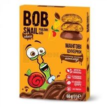 ЦУКЕРКИ НАТУРАЛЬНІ BOB SNAIL (РАВЛИК БОБ) манго, 60 г, в бельгійському молочному шоколаді, в бельгійському молоч. шокол., № 1; Еко Снек