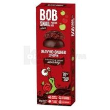 ЦУКЕРКИ НАТУРАЛЬНІ BOB SNAIL (РАВЛИК БОБ) яблуко-вишня, 30 г, в бельгійському молочному шоколаді, в бельгійському молоч. шокол., № 1; Еко Снек