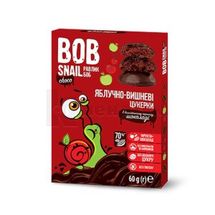 ЦУКЕРКИ НАТУРАЛЬНІ BOB SNAIL (РАВЛИК БОБ) яблуко-вишня, 60 г, у бельгійському чорному шоколаді, у бельгійському чорн. шоколаді, № 1; Еко Снек