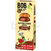 ЦУКЕРКИ НАТУРАЛЬНІ BOB SNAIL (РАВЛИК БОБ) яблуко-груша, 30 г, в бельгійському молочному шоколаді, в бельгійському молоч. шокол., № 1; Еко Снек