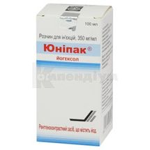 Юніпак® розчин  для ін'єкцій, 350 мг/мл, флакон, 100 мл, № 1; Юнік Фармасьютикал Лабораторіз