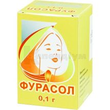 Фурасол обполіскувач, порошок, 0,1 г, пакетик, 1 г, № 15; Олайнфарм