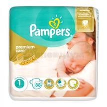 ПІДГУЗНИКИ ДИТЯЧІ PAMPERS PREMIUM CARE newborn (2-5 кг), № 88; undefined