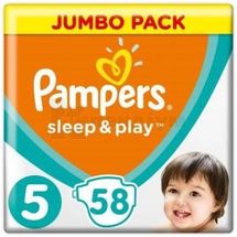 ПІДГУЗНИКИ ДИТЯЧІ PAMPERS SLEEP & PLAY junior (11-18 кг), № 58; Проктер енд Гембл