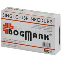 ГОЛКИ ІН'ЄКЦІЙНІ ОДНОРАЗОВОГО ЗАСТОСУВАННЯ BogMark® 0,8 х 40 мм, (21g х 1 1/2), (21g х 1 1/2), № 100; Medical Lomza