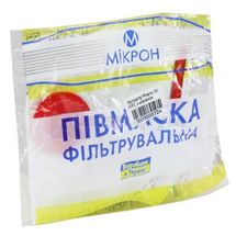 ПОЛУМАСКА ФІЛЬТРУВАЛЬНА ДЛЯ ЗАХИСТУ ВІД АЕРОЗОЛІВ "МІКРОН" (k) ffp3 nr, з клапаном, з клапаном, № 1; Мікрофільтр