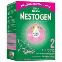 СУМІШ СУХА МОЛОЧНА NESTOGEN® 2 З ЛАКТОБАКТЕРІЯМИ L. REUTERI 1000 г, з 6 місяців, з 6 місяців, № 1; Нестле Україна