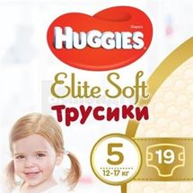 Підгузки-трусики дитячі гігієнічні Huggies Elite Soft розмір 5 (12-17 кг), № 19; undefined