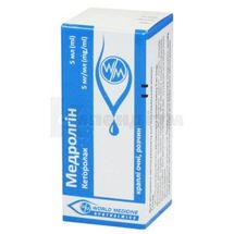 Медролгін краплі очні, розчин, 5 мг/мл, флакон-крапельниця, 5 мл, № 1; Уорлд Медицин