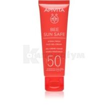 APIVITA BEE SUN SAFE СОНЦЕЗАХИСНИЙ ГЕЛЬ-КРЕМ ДЛЯ ОБЛИЧЧЯ spf-50, 50 мл; Apivita