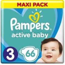 ПІДГУЗНИКИ ДИТЯЧІ PAMPERS ACTIVE BABY junior, № 66; Проктер енд Гембл Україна