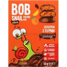 ЦУКЕРКИ НАТУРАЛЬНІ BOB SNAIL (РАВЛИК БОБ) хурма, 60 г, в бельгійському молочному шоколаді, в бельгійському молоч. шокол., № 1; Еко Снек