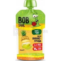 ПЮРЕ ФРУКТОВЕ BOB SNAIL (РАВЛИК БОБ) СМУЗІ 120 г, ананас-груша, ананас-груша, № 1; Еко Снек