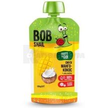 ПЮРЕ ФРУКТОВЕ BOB SNAIL (РАВЛИК БОБ) СМУЗІ 120 г, манго-кокос, манго-кокос, № 1; Еко Снек