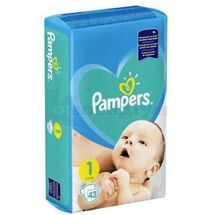 ПІДГУЗНИКИ ДИТЯЧІ PAMPERS NEW BABY-DRY mini, № 43; Проктер енд Гембл