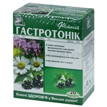 Фіточай "Ключі Здоров'я" № 60, 1,5 г, пакетик, "гастротонік", "гастротонік", № 20; Ключі Здоров'я