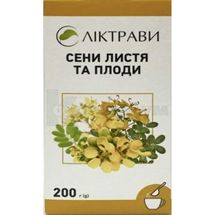 Сени листя та плоди листя та плоди різано-пресовані, 200 г, пачка, з внутрішн. пакетом, з внутр. пакетом, № 1; ЗАТ "Ліктрави"