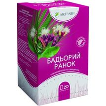 Фіточай "Тонус Бадьорий Ранок з лемонграсом та гвоздикою" фільтр-пакет, 1.5 г, № 20; ЗАТ "Ліктрави"