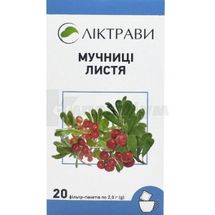 Мучниці листя листя, 100 г, пачка, з внутрішн. пакетом, з внутр. пакетом, № 1; ЗАТ "Ліктрави"