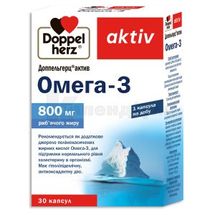 Доппельгерц® актив Омега-3 капсули, 1,2 г, № 30; Квайссер Фарма ГмбХ і Ко. КГ