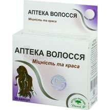 ДОБАВКА БІОЛОГІЧНО АКТИВНА "АПТЕКА ПРИРОДИ №5" "АПТЕКА ВОЛОССЯ" капсули, 0,35 г, блістер, № 30; Компанія "Дана, Я"