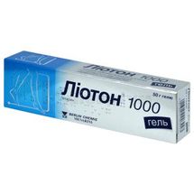 Ліотон® 1000 Гель гель, туба, 50 г, № 1; А. Менаріні Індустріє Фармацеутиче Ріуніте с.р.л. (Менаріні Груп)