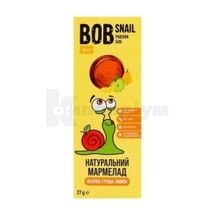 МАРМЕЛАД НАТУРАЛЬНИЙ BOB SNAIL (УЛИТКА БОБ) 27 г, яблуко-груша-лимон, яблуко-груша-лимон, № 1; Еко Снек