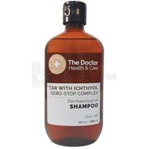 Шампунь для волосся серії "The Doctor Health&Care" флакон, 355 мл, tar with ichthyol&sebo-stop complex, tar w/ichthyol&sebo-stop compl; Ельфа ФФ