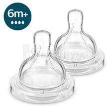 СОСКА СИЛІКОНОВА тм "PHILIPS AVENT" scy764/02 anti-colic, швидкий потік, швидкий потік, № 2; Філіпс Електронікс ЮК Лімітед