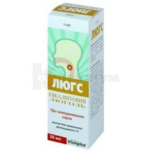 Люгс® розчин для зовнішнього застосування, 1 %, контейнер, 20 мл, з механічним розпилювачем, з механічним розпилювачем, № 1; ООО "ДКП "Фармацевтическая фабрика"