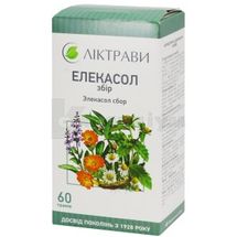 Елекасол збір, пачка, 60 г, з внутрішн. пакетом, з внутр. пакетом, № 1; ЗАТ "Ліктрави"