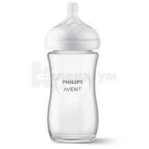 ПЛЯШЕЧКА ДЛЯ ГОДУВАННЯ "NATURAL" тм "PHILIPS AVENT" scf933/01, скло, 240 мл, № 1; Philips Consumer Lifestyle