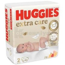 Підгузки дитячі гігієнічні Huggies® Extra Care розмір 2, № 24; Кімберлі-Кларк Україна