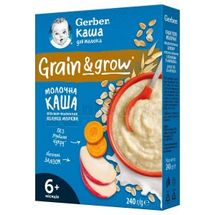 Каша суха молочна тм "Gerber" вівсяно-пшенична з яблуками та морквою 240 г, з 6 місяців, з 6 місяців, № 1; Нестле Україна