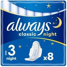 ПРОКЛАДКИ ГІГІЄНІЧНІ ALWAYS CLASSIC night, № 8; Проктер енд Гембл