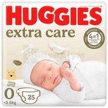 Підгузки дитячі гігієнічні Huggies® Extra Care розмір 0, № 25; Кімберлі-Кларк Україна