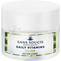 Sans Soucis (Сан Сусі) Daily Vitamins крем для обличчя детокс з оливою 50 мл, для чутливої шкіри, д/чутливої шкіри; Інфарма Трейдінг Україна