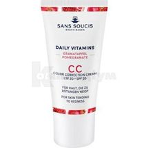 Sans Soucis (Сан Сусі) Daily Vitamins СС крем для шкіри з почервоніння з гранатом SPF-20 30 мл; Інфарма Трейдінг Україна