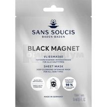 Sans Soucis (Сан Сусі) маска тканинна для обличчя Black Magnet очищуюча 16 мл; Інфарма Трейдінг Україна