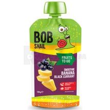 ПЮРЕ ФРУКТОВЕ BOB SNAIL (РАВЛИК БОБ) СМУЗІ 120 г, банан чорна смородина, банан чорна смородина, № 1; Еко Снек