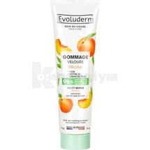 Скраб для обличчя тм "Evoluderm" розгладжуючий, 150 г, з персиком, з персиком; С2J EVOLUDERM