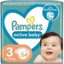 ПІДГУЗНИКИ ДИТЯЧІ PAMPERS ACTIVE BABY midi, № 54; Проктер енд Гембл Україна