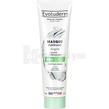 Маска для обличчя тм "Evoluderm" очищувальна, 150 г, з глиною; С2J EVOLUDERM