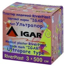 ПЛАСТИР МЕДИЧНИЙ RIVERPLAST "ІГАР" 3 см х 500 см, ультрапор (на нетканій основі), ультрапор (на неткан. осн.), № 1; Changzhou Nanfang MAF