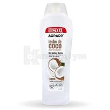 Agrado Гель для душу і ванни 1250 мл, кокосове молоко; Agrado Cosmetic Care 3000 S.L.U.