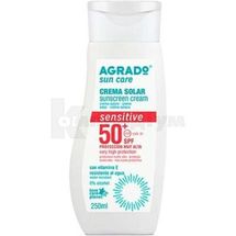 Agrado крем сонцезахисний spf-50, 250 мл, для чутливої шкіри, д/чутливої шкіри; Agrado Cosmetic Care 3000 S.L.U.