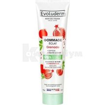 Скраб для обличчя тм "Evoluderm" для сяйва, 150 г, з гранатом, з гранатом; С2J EVOLUDERM