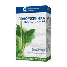 Подорожника большого листья листья, 1,5 г, фильтр-пакет, в пачке, в пачке, № 20; Виола ФФ