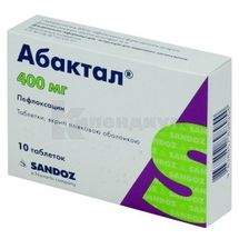 Абактал® таблетки, покрытые пленочной оболочкой, 400 мг, № 10; Sandoz